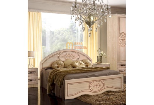 Модульная Спальня Василиса кровать &короб для белья (Мастер Форм)