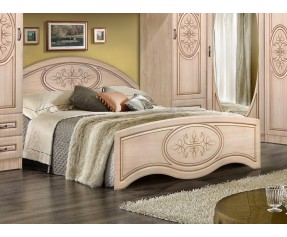 Модульная Спальня Василиса кровать с изножьем (Мастер Форм)