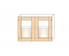 Модульная кухня София Класика шпон верх 100 витрина (СОКМЕ)