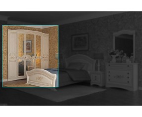 Модульная Спальня Венера Люкс Шкаф 5Д (СОКМЕ)