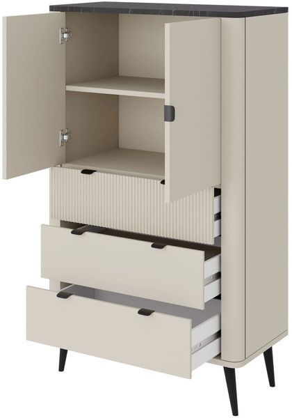 Шафа низька MARLY REG 6 кашемір/горіх 12805 фото