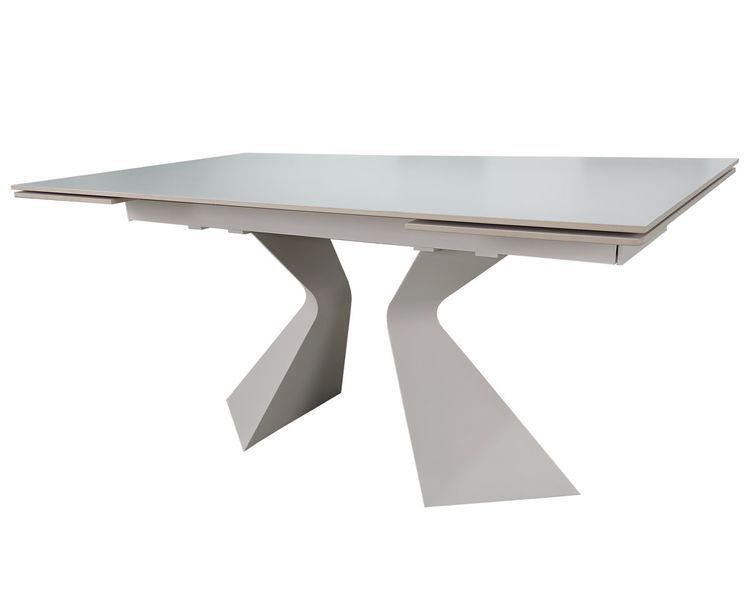 Стіл LAURA CERAMIC 160(240)*90 білий мат/білий 12419 фото