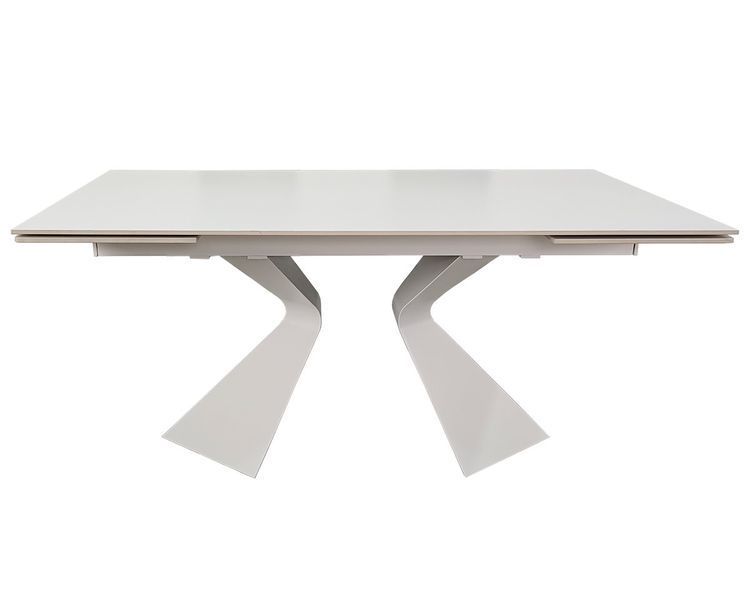 Стіл LAURA CERAMIC 160(240)*90 білий мат/білий 12419 фото