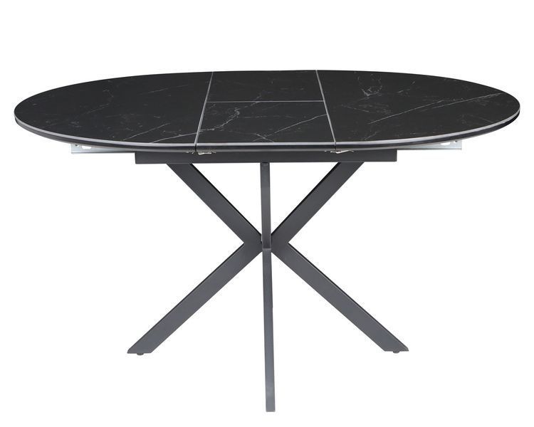Стіл GENEWA CERAMIC 105(140)*105 стіл чорний 12731 фото