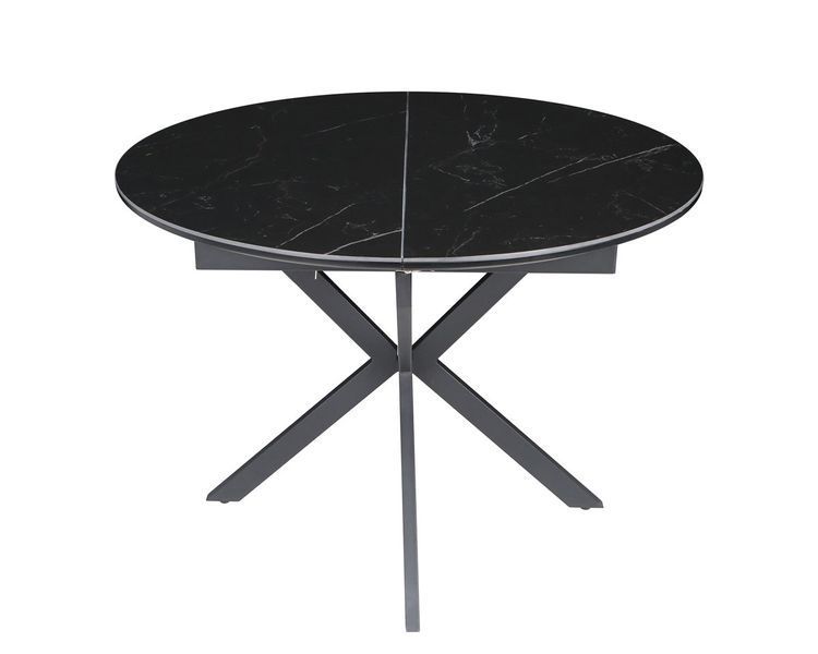 Стіл GENEWA CERAMIC 105(140)*105 стіл чорний 12731 фото