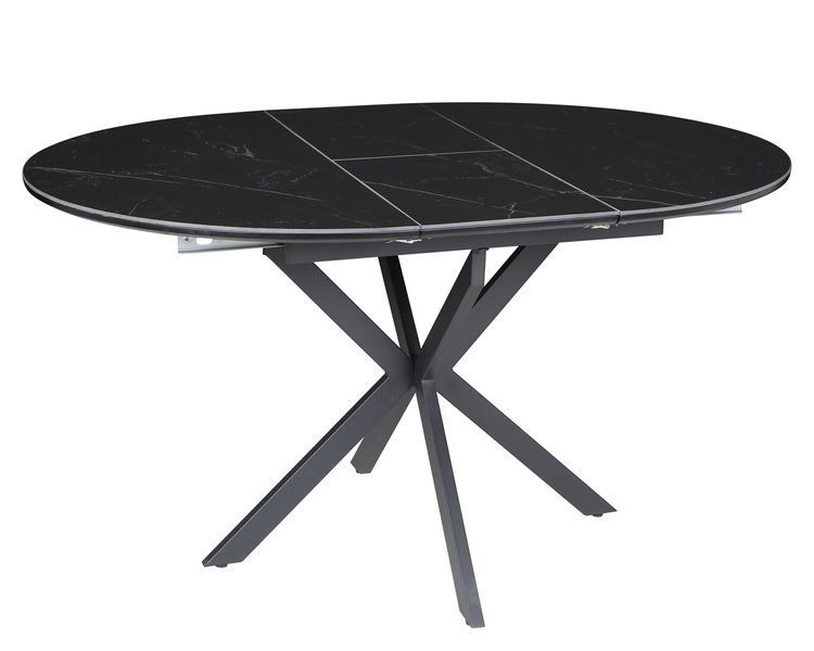 Стіл GENEWA CERAMIC 105(140)*105 стіл чорний 12731 фото