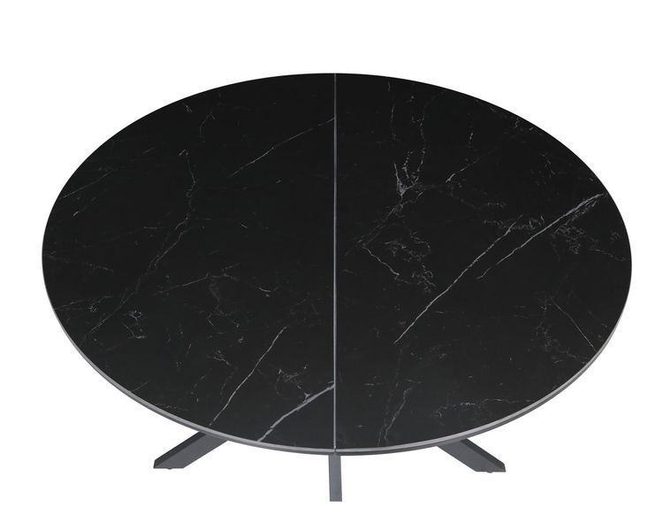 Стіл GENEWA CERAMIC 105(140)*105 стіл чорний 12731 фото