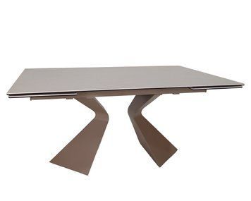 Стіл LAURA CERAMIC 160(240)*90 бежевий мат/бежевий 12971 фото