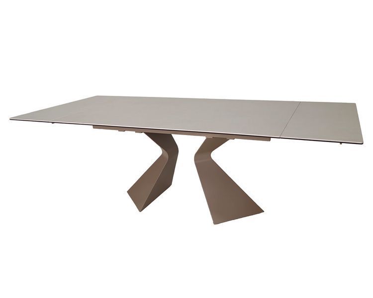 Стіл LAURA CERAMIC 160(240)*90 бежевий мат/бежевий 12971 фото