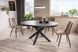 Стіл PORTO CERAMIC 120(160)*120 тем.сірий ефект мармуру/чорний мат 10280 фото 11