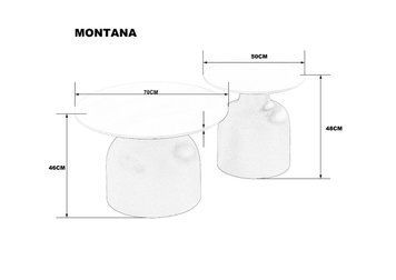 Журнальний столик MONTANA білий глянець/чорний (к-кт) 12839 фото