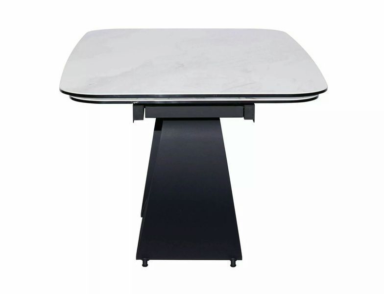 Стіл INFINITY CERAMIC 160(240)*95 білий NATURE CLOUD/чорний 11191 фото