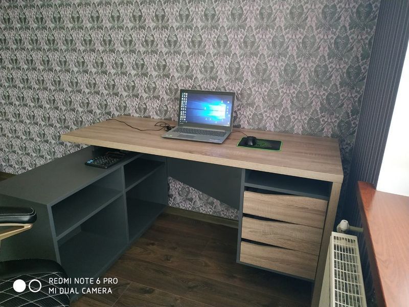 CONNECT 3 L стіл письмовий 1575*786 дуб сонома трюфель/антрацит 2315 фото
