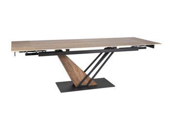 Стіл GENESIS LEGNO 180(240)*90 дуб/чорний/дуб 12089 фото