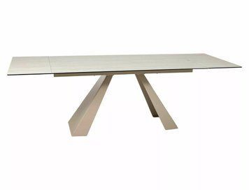 Стіл SALVADORE CERAMIC 160(240)*90 бежевий травертин/кашемір 13383 фото