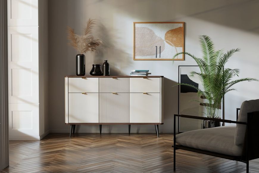 Комод MARLY REG 10 кашемір/горіх 12514 фото